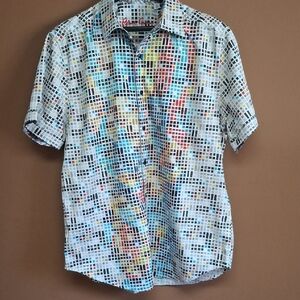 Robert Graham Multicolor Mosaic Men's Shirt